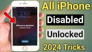 iphone is disabled connect to itunes 4/5/5s/6/6s/7/7plus/8/8plus 100% fix | 2024