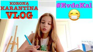 Korona Karantina Günlükleri Vlog  #EvdeKal #BenimleDersÇalış Ecrin Su Çoban