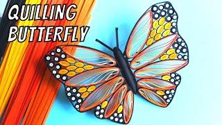 Quilling Butterfly Tutorial | How to make Quilling Butterfly | 3D Quilling Paper Art