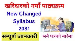 Kharidar New Syllabus 2081/82 | Kharidar Syllabus | Kharidar Loksewa Exam Syllabus | Kharidar