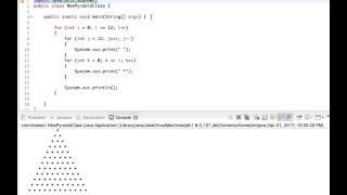 Java For Loop Pyramid.