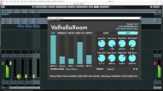 Creating a drum room sound with Valhalla Room reverb