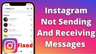 Fix Instagram Not Sending And Receiving Messages On iPhone or Android Instagram Problem Solved