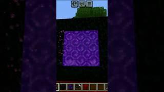 Nether portal make the Minecraft  #minecraft #nether portal#shorts