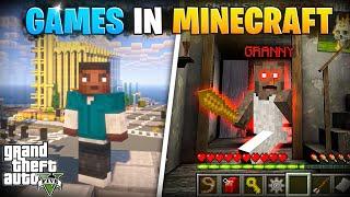 PLAYING FAMOUS GAMES INSIDE MINECRAFT!