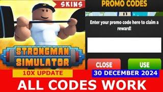 *ALL CODES WORK* [X10] Strongman Simulator ROBLOX | DECEMBER 30, 2024