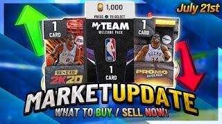 NBA 2K20 MYTEAM MARKET CRASH! USE THESE FILTERS! BEST CARDS TO BUY/SELL! MARKET UPDATE JULY 21ST