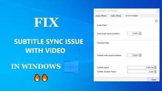 How to sync Subtitle in videos - 2 minute instant tutorial