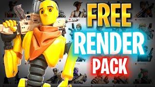 The *BEST* FREE Fortnite Render Pack (Google Drive) PC/Mobile