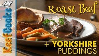 Roast Beef & Yorkshire Puddings | Traditional British Sunday Roast