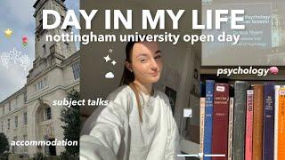 day in the life vlog: university of nottingham open day | offer holder