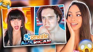 Fake eGirl Tests AMERICAN GEOGRAPHY on Omegle | Bunnymon REACTS