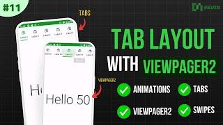TAB Layout + ViewPager2 in Material 3 Android