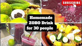 HOW TO MAKE ZOBO DRINK FROM SCRATCH WITH NATURAL INGREDIENTS | HOMEMADE ZOBO DRINK 