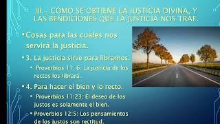 Estudio Bíblico "La Justicia" - Santiago Gómez