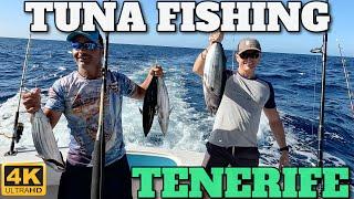 TENERIFE FISHING TRIP - TUNA CATCHING ON YATE SOFIA - 4K - 2024