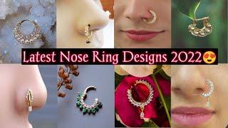 Latest Nose Ring Designs 2022 || Most Beautiful Nose Pins || crazy fashion corner