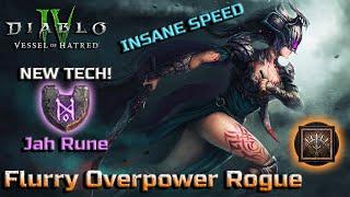 The Fastest Rogue Build Gets Faster - Flurry Overpower Speed Farming Guide - Season 6 in Diablo 4