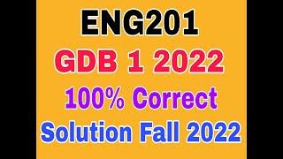 eng201 gdb solution 2022|eng201 gdb fall 2022|eng201 gdb 1 solution smester fall 2022 #eng201gdb2022