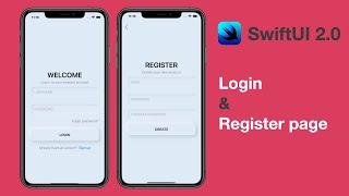 Create a Login and Register page using SwiftUI with Neuromorphic Designs - SwiftUI Tutorials