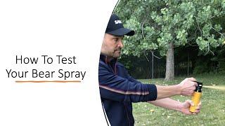 How To Test Your Bear Spray with David Nance at SABRE