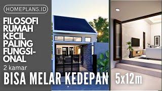 Bagaimana Saya Merancang Rumah Mungil 1 Lantai 5x12m [kode 010E]