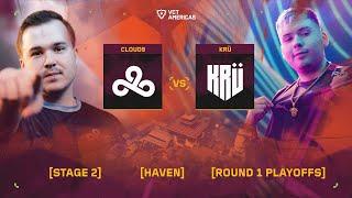 Cloud9 vs KRÜ Visa - VCT Americas Stage 2 - Round 1 Playoffs - Map 3