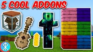 5 COOL New Addons (Bedrock/MCPE/Xbox Minecraft)