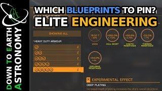 Which blueprints should you pin? Elite dangerous Engineering