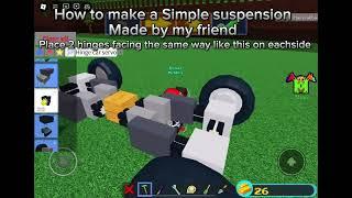 How to make a simple suspension for cars in build a boat for treasure tutorial