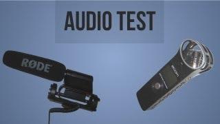 Rode VideoMic and Zoom H1 - Test