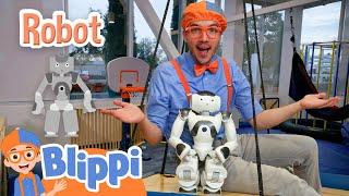 Blippi Meets Hans The Robot | Learning Robots for Kids | Educational Videos For Kids