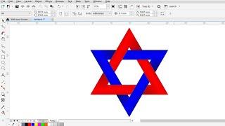 Triangle Logo 3.CorelDraw tutorial.