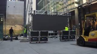 Outdoor LED Screen Build Time Lapse