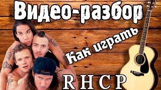 Как играть RHCP - Californication / Урок на гитаре, видео разбор Red Hot Chili Peppers