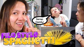 NAGLUTO SI HUBBY FILIPINO SPAGHETTI + GANAP NILA PAG WORK AKO