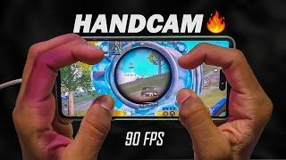 90 Fps! Perfect 4X Spray Handcam | IQOO NEO 6  | Best 5 Fingers+Full Gyro Handcam Gameplay | BGMI️