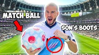 SPURS VS ARSENAL | I GOT THE MATCH BALL & SON'S BOOTS! 