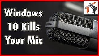 Windows 10 / 8 Breaks Your USB MIC!?!  Quiet Microphone Problems