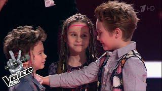 Anastasia Dmitrachkova, Vsevolod Rudakov, Veniamin Nurgaleev "Imagine" | The Voice.Kids 3 | Battles