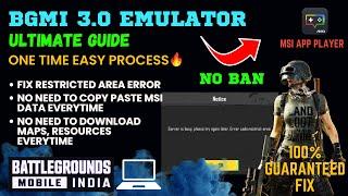 THE ULTIMATE GUIDE TO PLAYING BGMI ON AN EMULATOR | 3.0 ERROR CODE:RESTRICT AREA FIX #bgmi #emulator