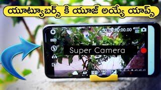 Top 3 Use full Apps for Youtubers in Telugu by Telugu Techpad