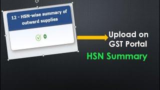 HSN/SAC Summary In GST Portal | GST Return HSN Summary Update | GSTR-1 Return HSN Summary Form Fill