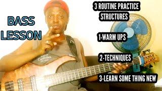 3 Bass Practice Structures - Bass lesson by O.V.Gilberto