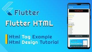 How to use Flutter HTML tag and CSS Style | Flutter Html package