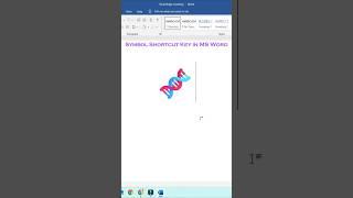 Symbol Shortcut Key in MS Word #msword #shorts