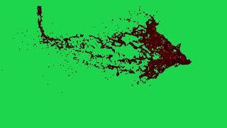 green screen effect #blood splash