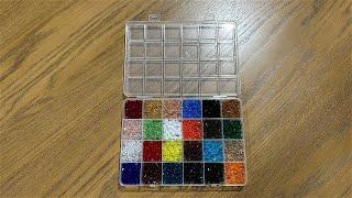 JEBBO 24 Color 6 mm Beads with Container - 1200 Pieces