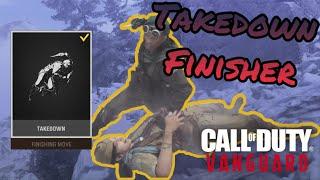 Takedown Finishing Move (ARTHUR’S FINISHER) | Call of Duty Vanguard