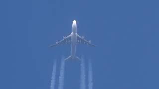 Magma Aviation 747-412(BDSF) HHN to GSP at 34,000' over New Brunswick, Canada on 19 Feb. 2023 TF-AMI